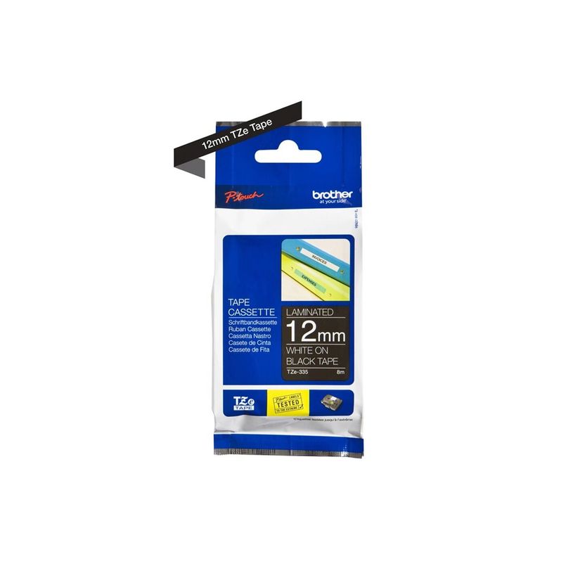 4977766052191-Brother TZe335 - Ruban d'étiquettes auto-adhésives - 1 rouleau (12 mm x 8 m) - fond noi-P_79360925_13-10