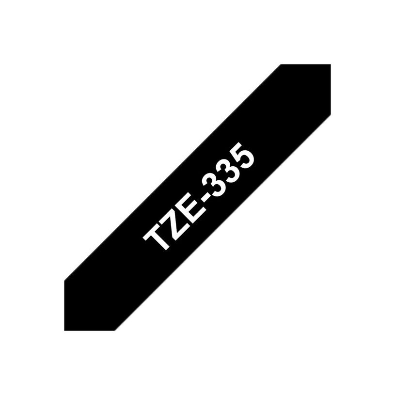 4977766052191-Brother TZe335 - Ruban d'étiquettes auto-adhésives - 1 rouleau (12 mm x 8 m) - fond noir-P_79360925_19-9