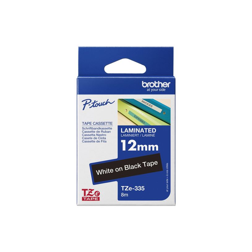 4977766052191-Brother TZe335 - Ruban d'étiquettes auto-adhésives - 1 rouleau (12 mm x 8 m) - fond noir -P_79360925_2-8