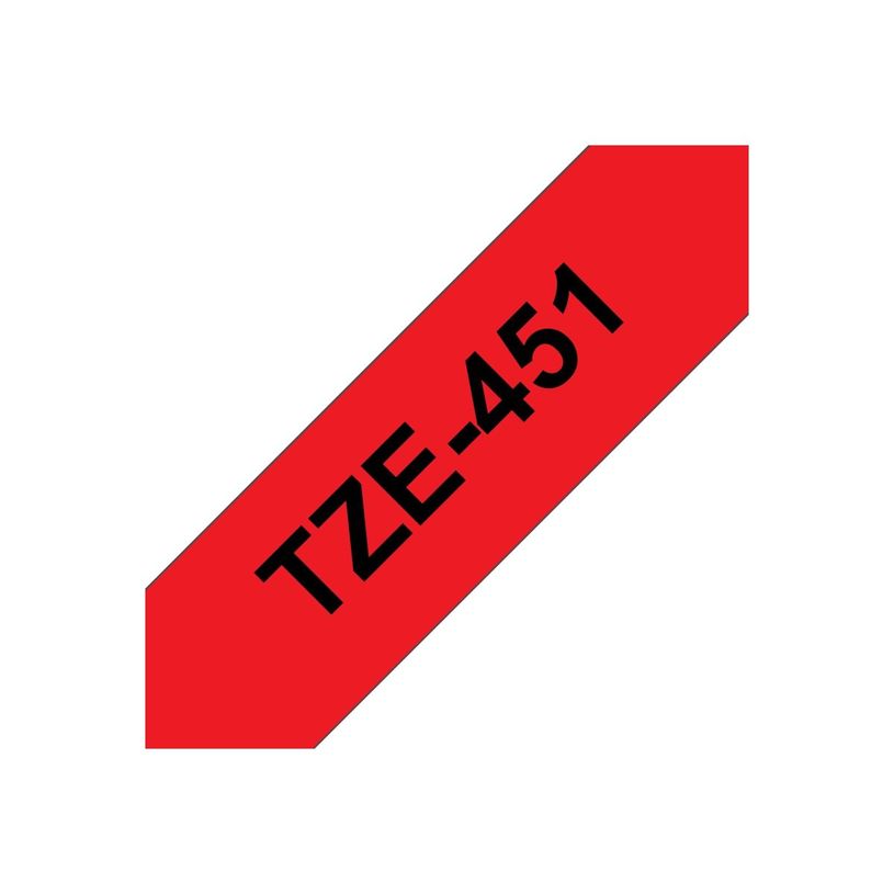 4977766686358-Brother TZe451 - Ruban d'étiquettes auto-adhésives - 1 rouleau (24 mm x 8 m) - fond rouge-P_79360928_9-4