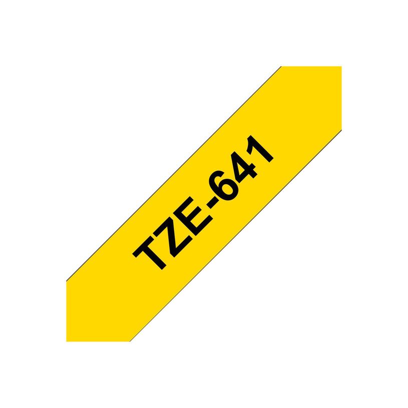 4977766686716-Brother TZe641 - Ruban d'étiquettes auto-adhésives - 1 rouleau (18 mm x 8 m) - fond jaune-P_79360934_7-0