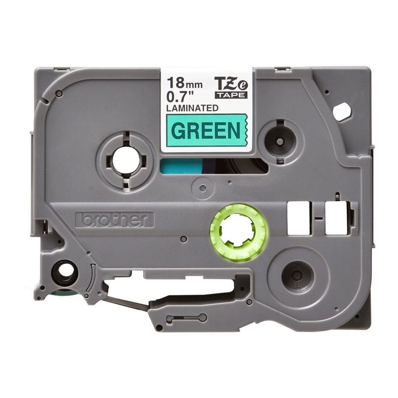 4977766691970-Brother TZe741 - Ruban d'étiquettes auto-adhésives - 1 rouleau (18 mm x 8 m) - fond vert-P_79360937_13-9