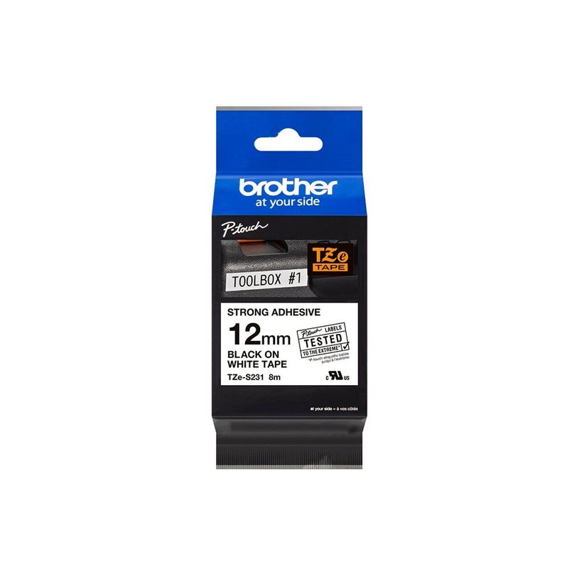 4977766685221-Brother TZe231S - Ruban d'étiquettes auto-adhésives - 1 rouleau (12 mm x 8 m) - fond bla-P_79360939_13-8
