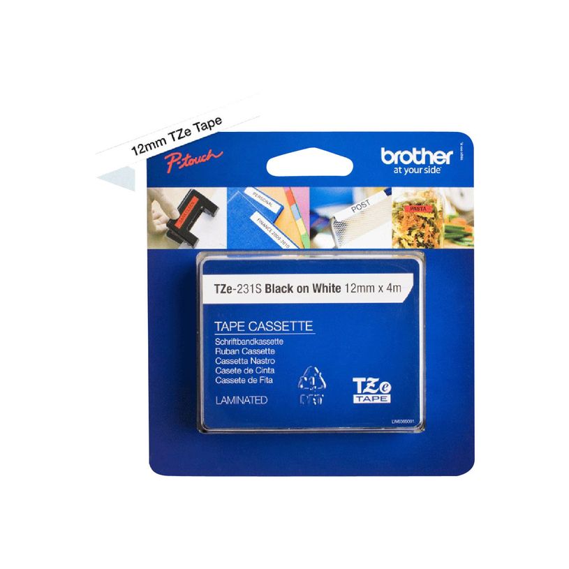 4977766685221-Brother TZe231S - Ruban d'étiquettes auto-adhésives - 1 rouleau (12 mm x 8 m) - fond blan-P_79360939_4-5