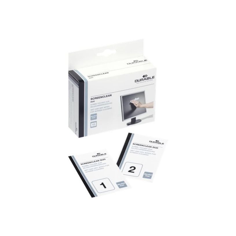 4005546501505-Durable Screenclean DUO - boite de 20 pochettes nettoyantes (10 sèches + 10 humides) pour -P_79361671_6-5