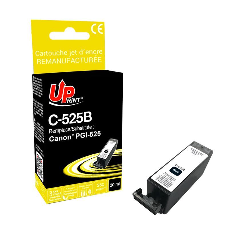 3584770896959-Cartouche remanufacturée Canon PGI-525 - noir photo - Uprint--2