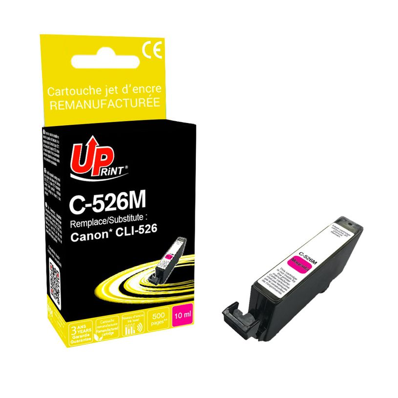 3584770882600-Cartouche remanufacturée Canon CLI-526 - magenta - Uprint--2