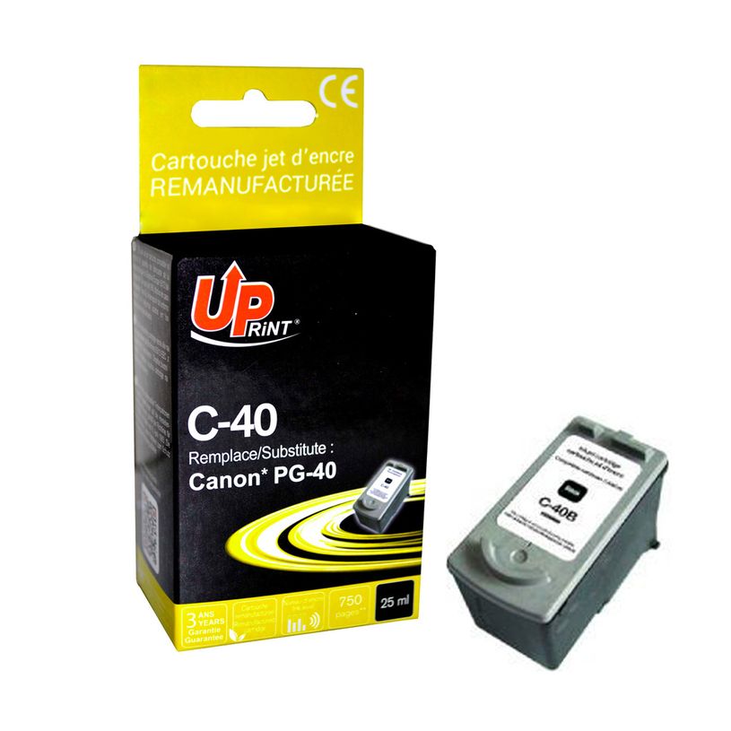 3584770880033-Cartouche remanufacturée Canon PG-40 - noir - Uprint--2