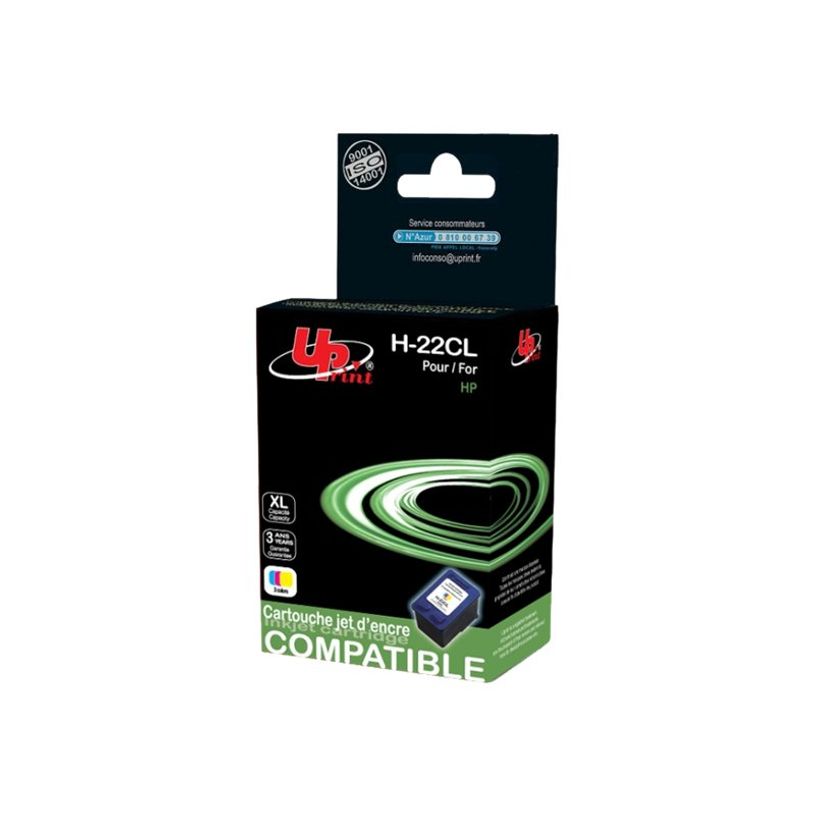 3584770880392-Cartouche remanufacturée HP 22XL - cyan, magenta, jaune - Uprint-P_79361986_1-0