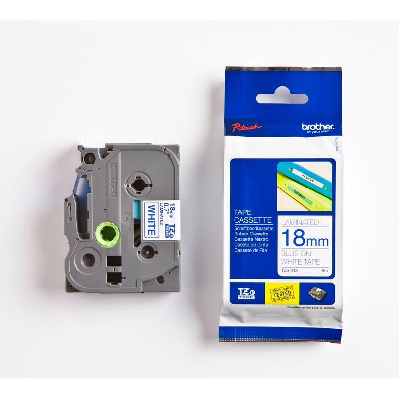 4977766052016-Brother TZe243 - Ruban d'étiquettes auto-adhésives - 1 rouleau (18 mm x 8 m) - fond blanc-P_79362069_6-1