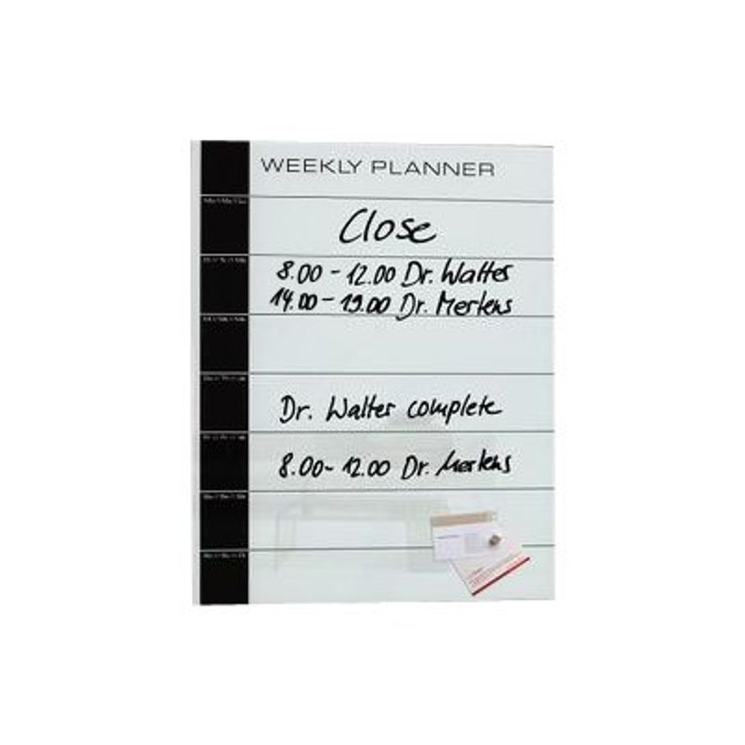 4004360887604-Sigel Artverum - Tableau en verre d'organisation hebdomadaire - 40 x 50 cm - magnétique - -P_79362246_1-0