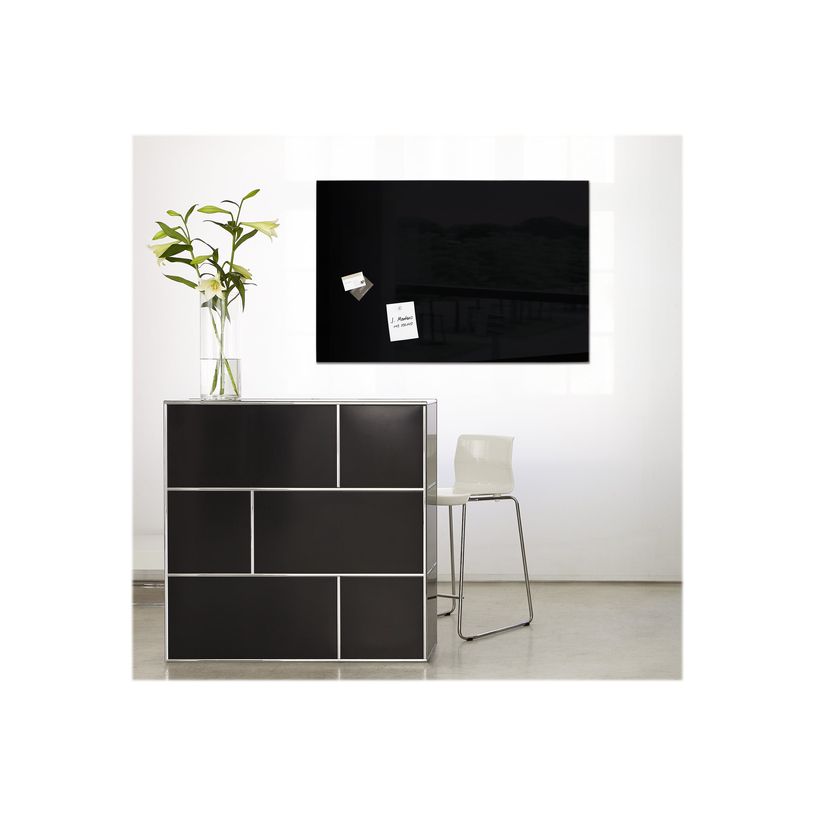 4004360887680-Sigel Artverum - Tableau magnétique en verre - 60 x 40 cm - noir-P_79362254_5-4