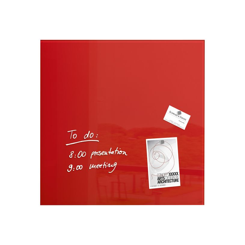 4004360887703-Sigel Artverum - Tableau magnétique en verre - 48 x 48 cm - rouge-P_79362256_1-0