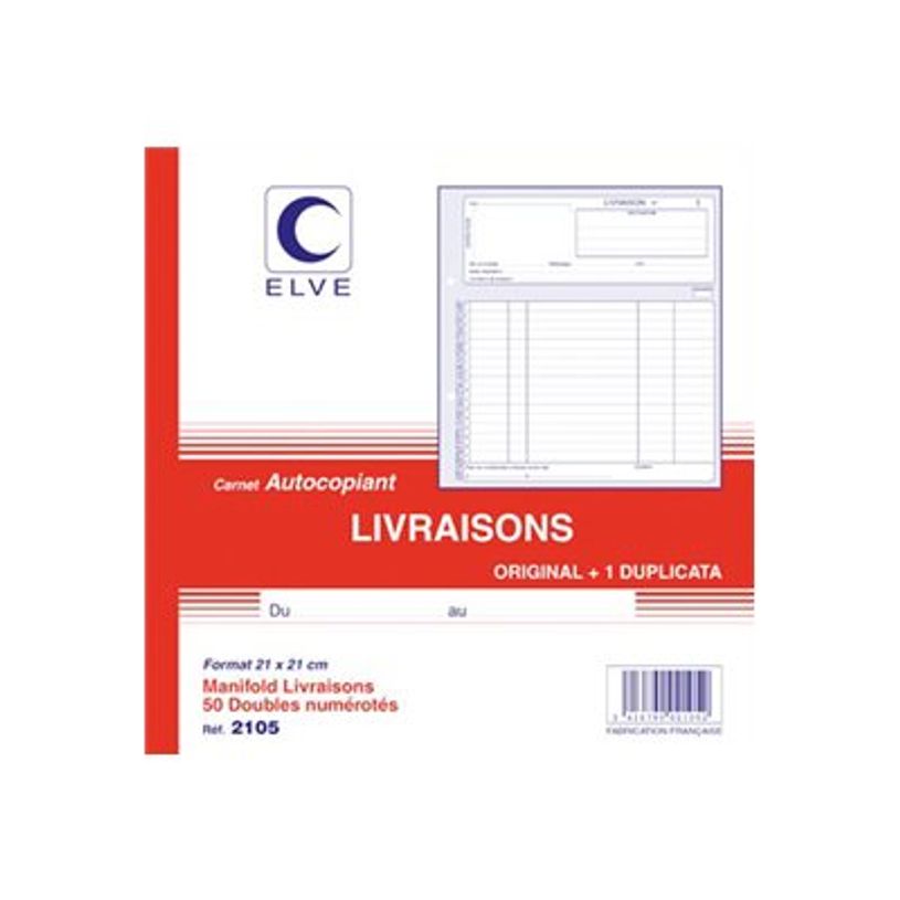 3416790021052-ELVE - Manifold Carnet de livraisons - 50 dupli - 21 x 21 cm-P_79362513_1-0