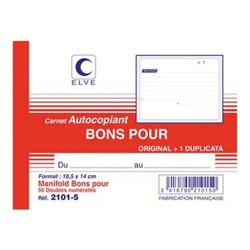 3416790210159-ELVE - Manifold Carnet de Bons pour - 50 dupli - 10,5 x 14 cm-P_79362533_1-0