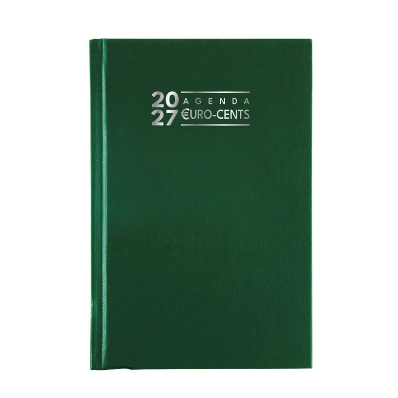 3660942007788-Agenda de bureau Carré ordinaire - Euros et Cents - 1 jour par page - 13,5 x 21 cm - disponible dans différentes cou--3