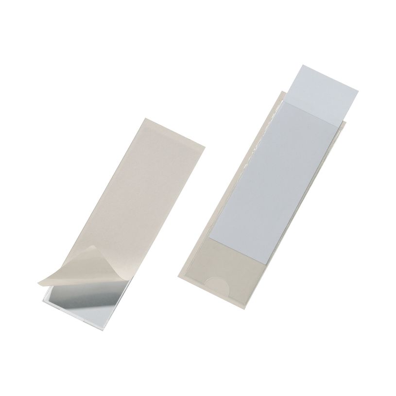 4005546889245-DURABLE POCKETFIX - 10 Porte-étiquettes adhésives - 40 x 125 mm - transparent-P_79363369_1-0