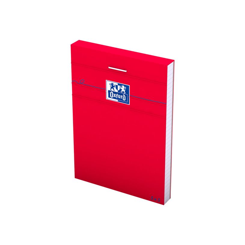 2012347544664-Oxford - Bloc notes - A7 - 160 pages - petits carreaux - 80G - rouge-P_79363384_1-0