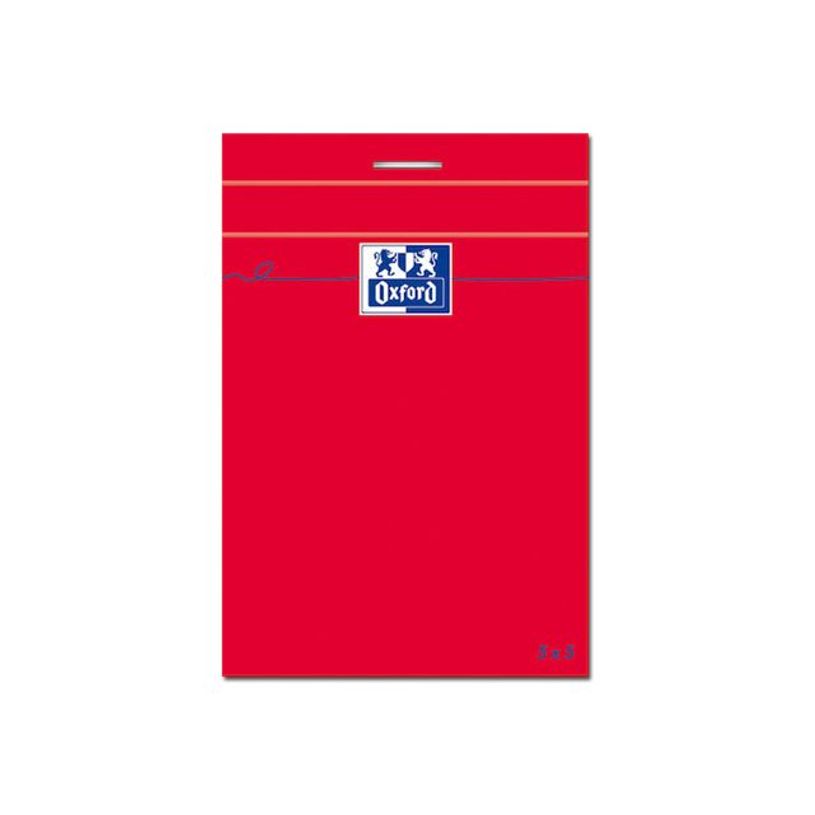 2012347544664-Oxford - Bloc notes - A7 - 160 pages - petits carreaux - 80G - rouge-P_79363384_2-1