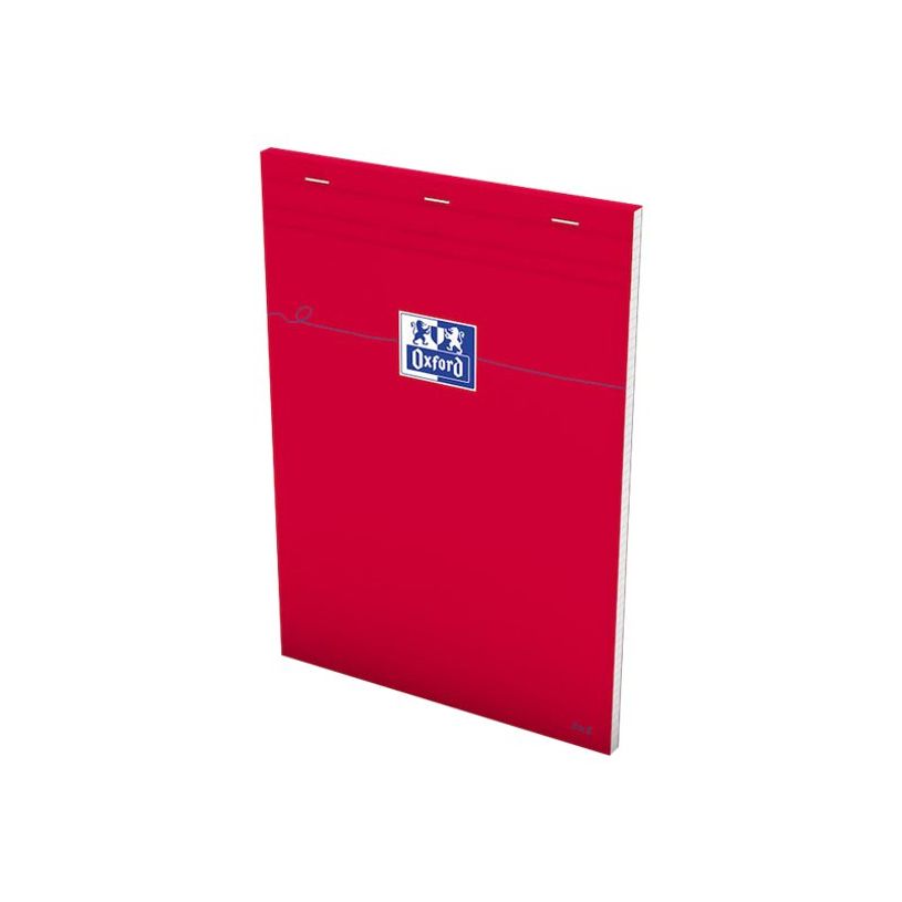 2012347544695-Oxford - Bloc notes - A4 - 160 pages - petits carreaux - 80G - rouge-P_79363387_4-1