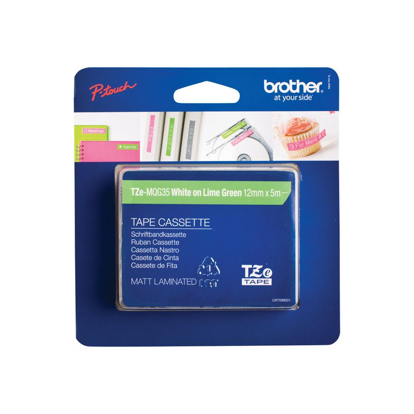 4977766698665-Brother TZeMQG35 - Ruban d'étiquettes auto-adhésives - 1 rouleau (12 mm x 8 m) - fond ve-P_79363676_12-5