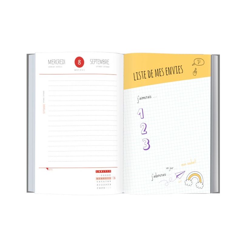 3108720615720-Agenda Mes Copines - 1 jour par page - 12,5 x 17,5 cm - Oberthur-P_79363851_2-1