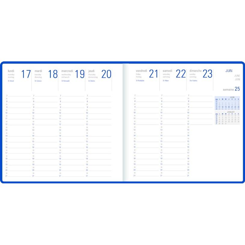 3108728161601-Agenda Summerside 16 bureau - 1 semaine sur 2 pages - disponible dans différentes couleurs-P_79363895_2-1