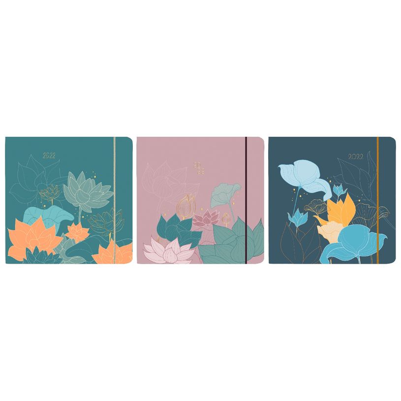 3108728168204-Agenda Giverny - 1 semaine sur 2 pages - 16,5 x 16,5 cm - disponible dans différentes coul-P_79363907_1-0