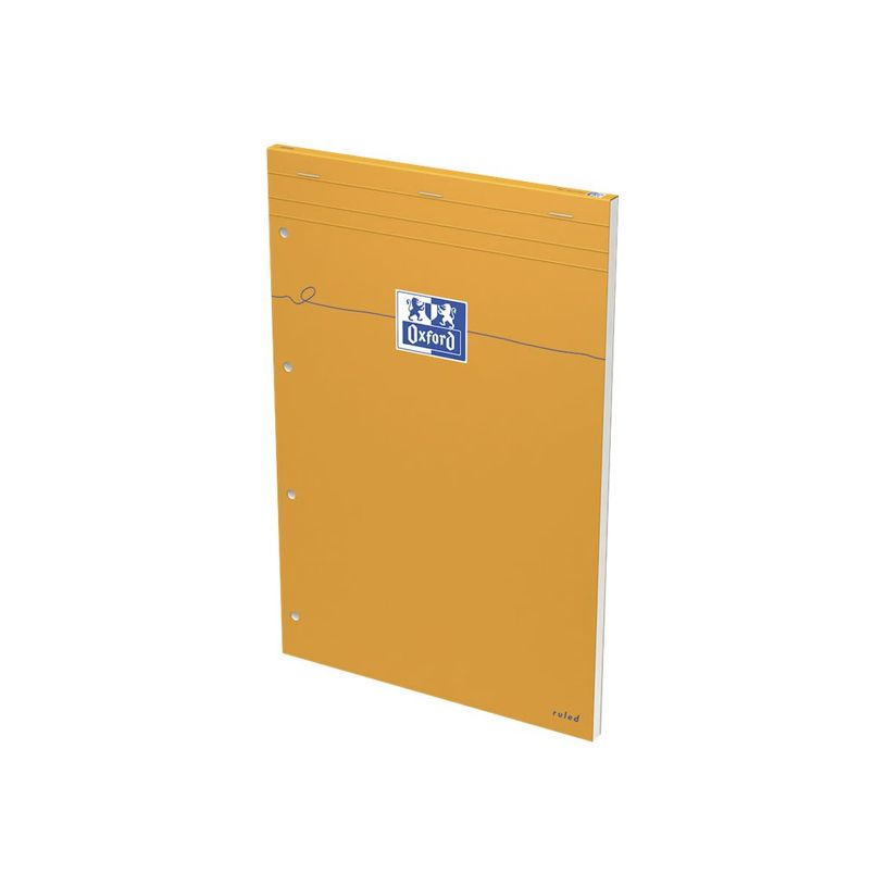 3020121069790-Oxford - Bloc notes - A4 + - 160 pages - grands carreaux - perforé - orange-P_79364061_3-1
