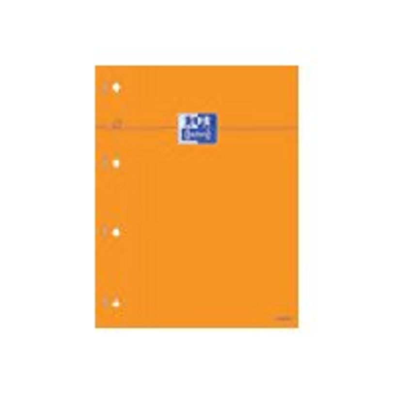 3020120803791-Oxford - Pack de 5 Blocs notes - A4 - 160 pages - grands carreaux - perforés - orange-P_79364360_1-0