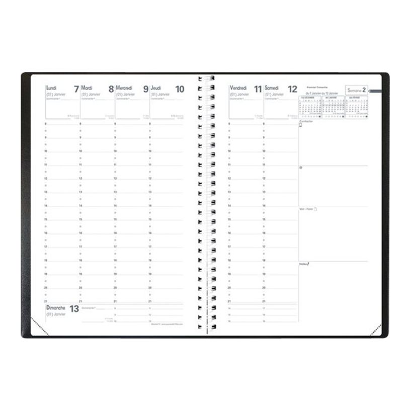 3371010481576-Quo Vadis - Agenda année scolaire - Spiralé - 2026-2027 - Ministre S Septembre - Semainier Planning - Français - Impala - Orange - 13 mois-P_79364568_1-0