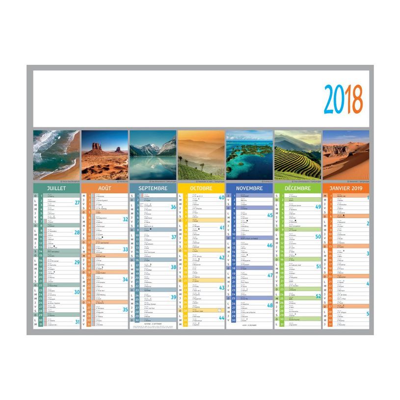 3371017523644-Quo Vadis - Calendrier Fantaisie 7 mois par face - 43 x 33,5 cm - Terre-P_79364641_3-2