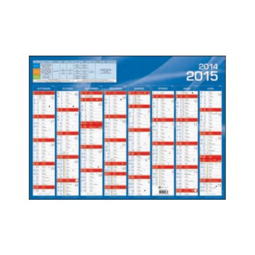 3371017524665-Quo Vadis - Calendrier mural - 2026-2027 - Français - Classic - Bleu - 16 mois de septembr-P_79364666_3-2