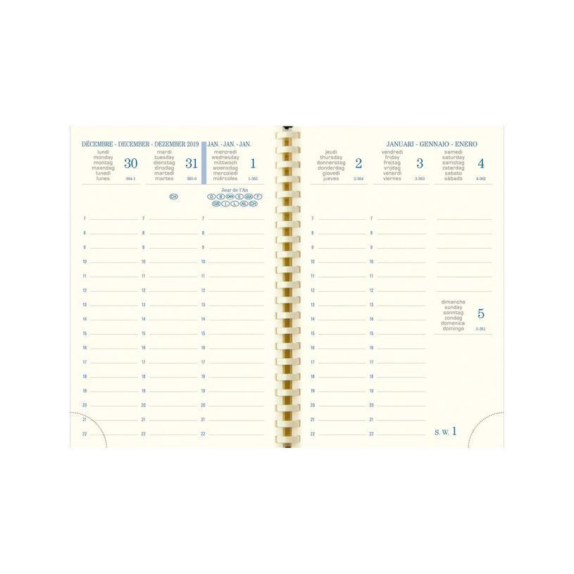 3660942032001-Agenda de poche Vérone - 1 semaine sur 2 pages - 16 mois - 9 x 13 cm - disponible dans diff-P_79365124_4-3