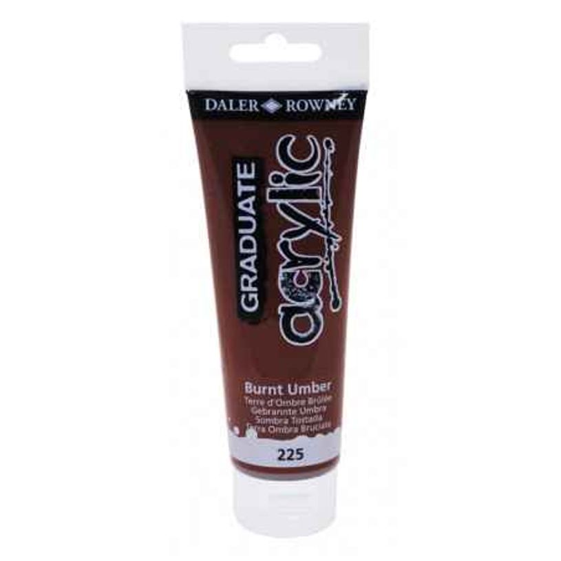 5011386020495-Daler-Rowney Graduate - Peinture acrylique - 120 ml - terre d'ombre brûlée-P_79365305_1-0