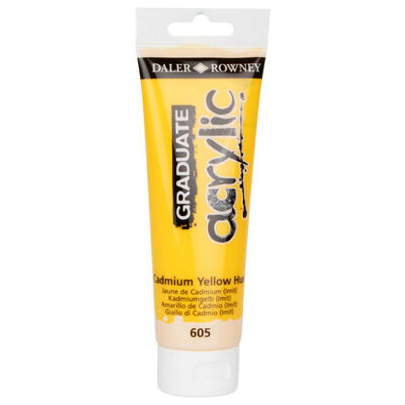 5011386020518-Daler-Rowney Graduate - Peinture acrylique - 120 ml - jaune cadmium-P_79365306_1-0