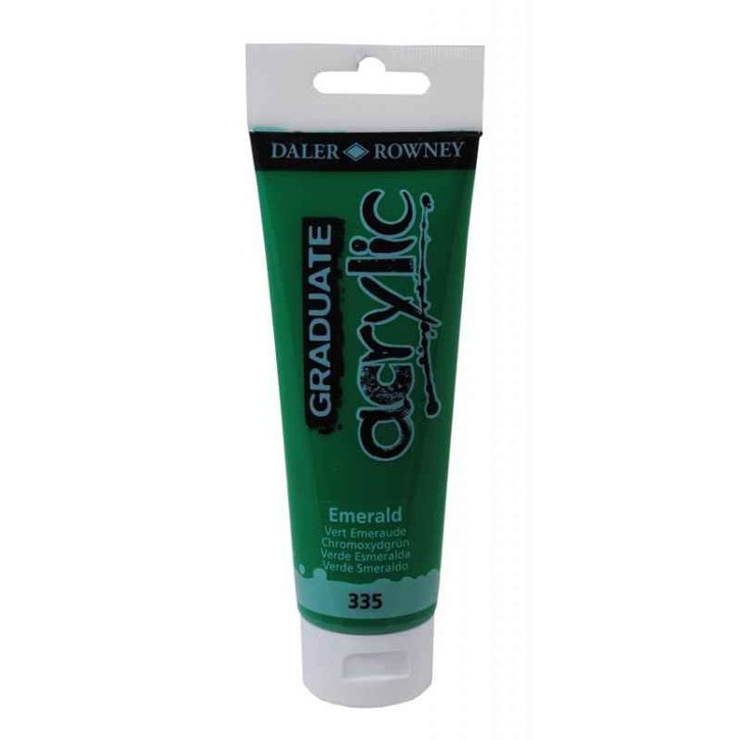 5011386020549-Daler-Rowney Graduate - Peinture acrylique - 120 ml - vert émeraude-P_79365309_1-0