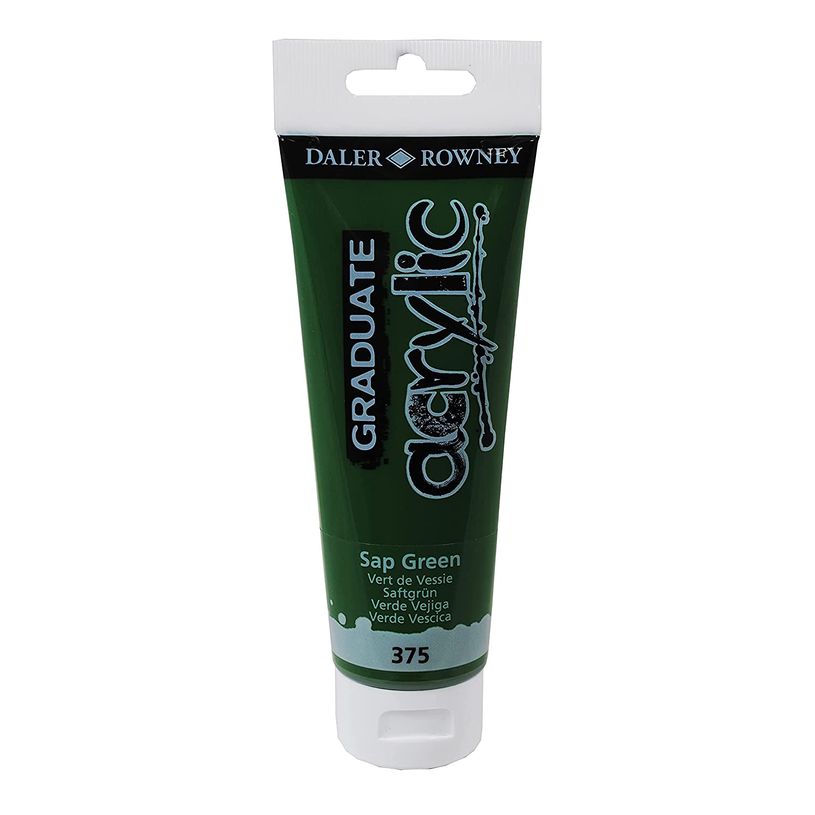 5011386020556-Daler-Rowney Graduate - Peinture acrylique - 120 ml - vert de Hooker-P_79365310_1-0