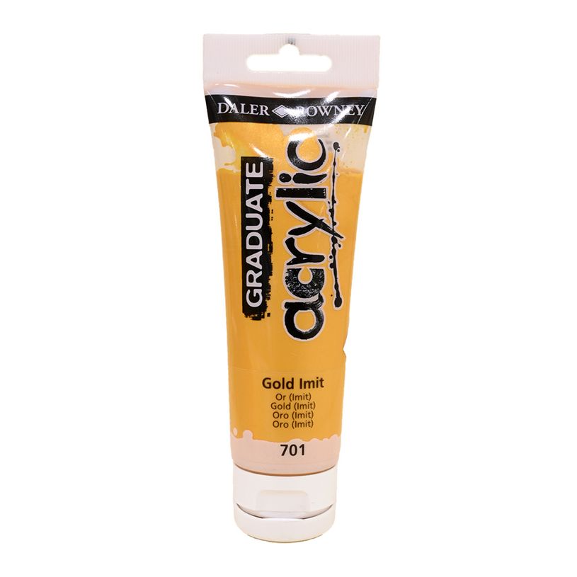 5011386020655-Daler-Rowney Graduate - Peinture acrylique - 120 ml - imitation or-P_79365320_1-0