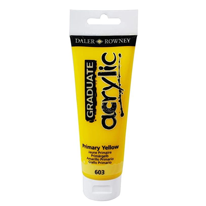 5011386062624-Daler-Rowney Graduate - Peinture acrylique - 120 ml - jaune primaire-P_79365332_1-0