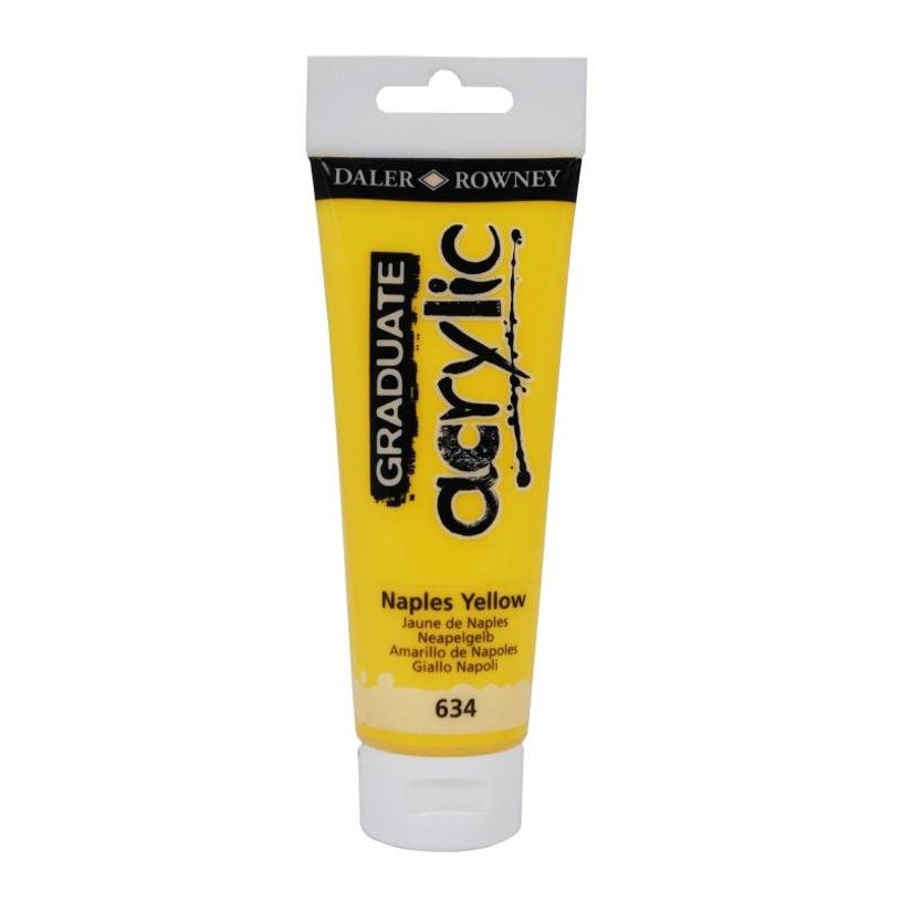 5011386062754-Daler-Rowney Graduate - Peinture acrylique - 120 ml - jaune napolitain-P_79365344_1-0