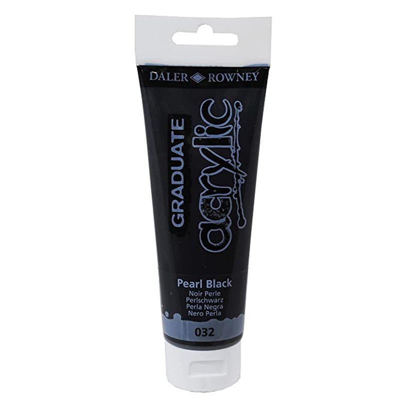 5011386062785-Daler-Rowney Graduate - Peinture acrylique - 120 ml - noir nacré-P_79365347_1-0