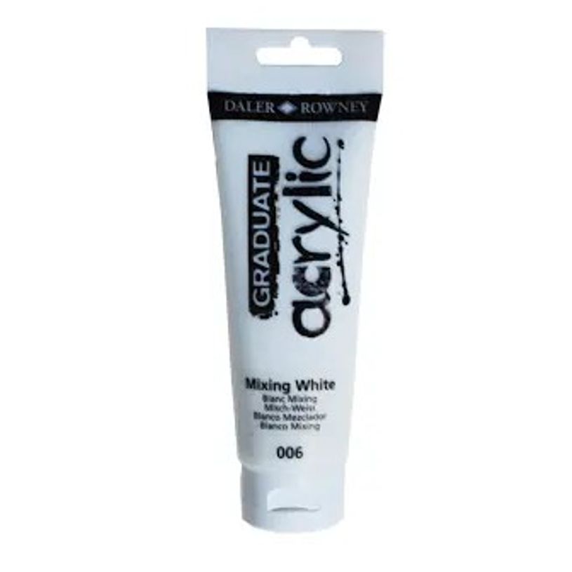 5011386077611-Daler-Rowney Graduate - Peinture acrylique - 120 ml - blanc mélangé-P_79365403_1-0
