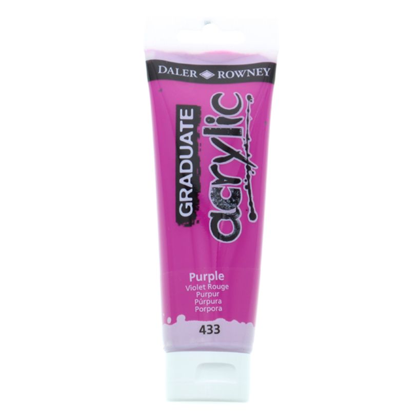5011386077635-Daler-Rowney Graduate - Peinture acrylique - pourpre - 120 ml-P_79365405_1-0