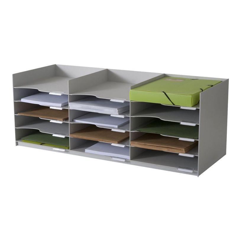 3660141030587-Bloc de classement 15 cases (pour documents 24x32cm) - gris-P_79365609_1-0