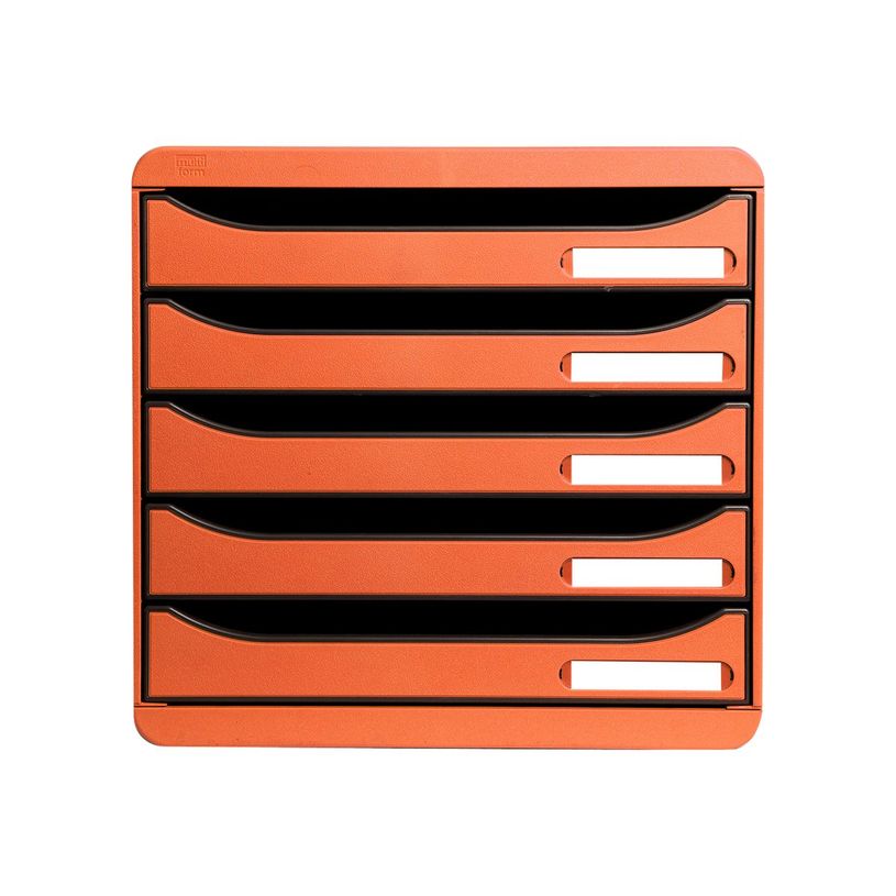 9002493421752-Exacompta BIG-BOX PLUS Classic - Bloc de classement 5 tiroirs - Orange-P_79365763_1-0