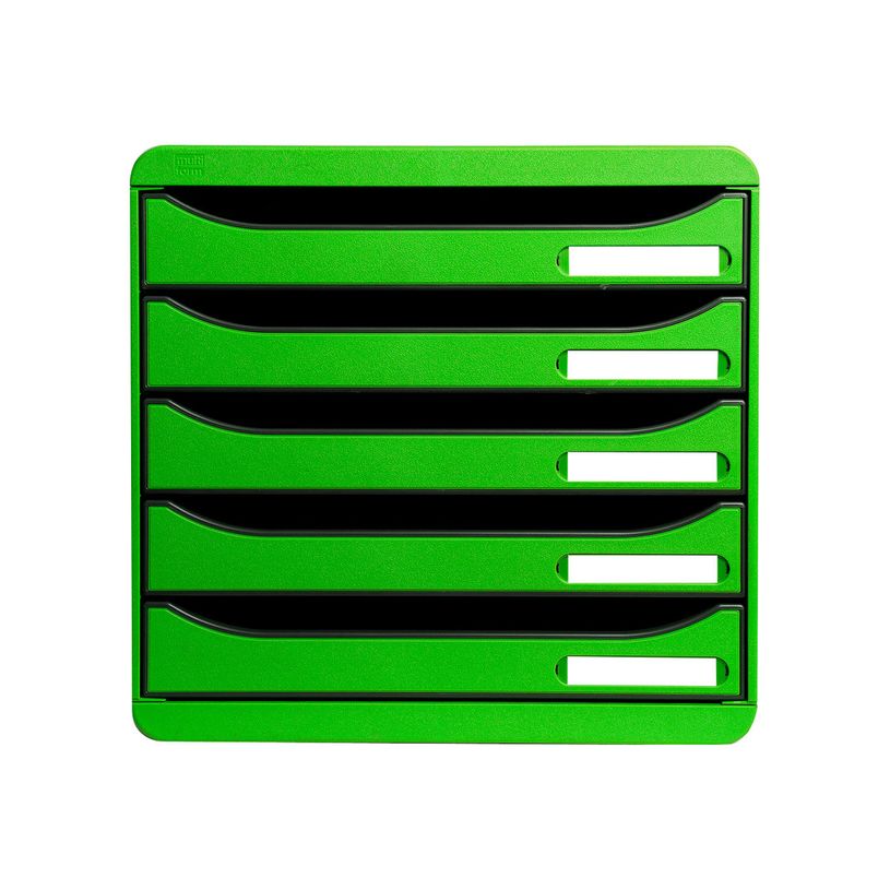 9002493421783-Exacompta BIG-BOX PLUS Classic - Bloc de classement 5 tiroirs - Vert-P_79365764_1-0