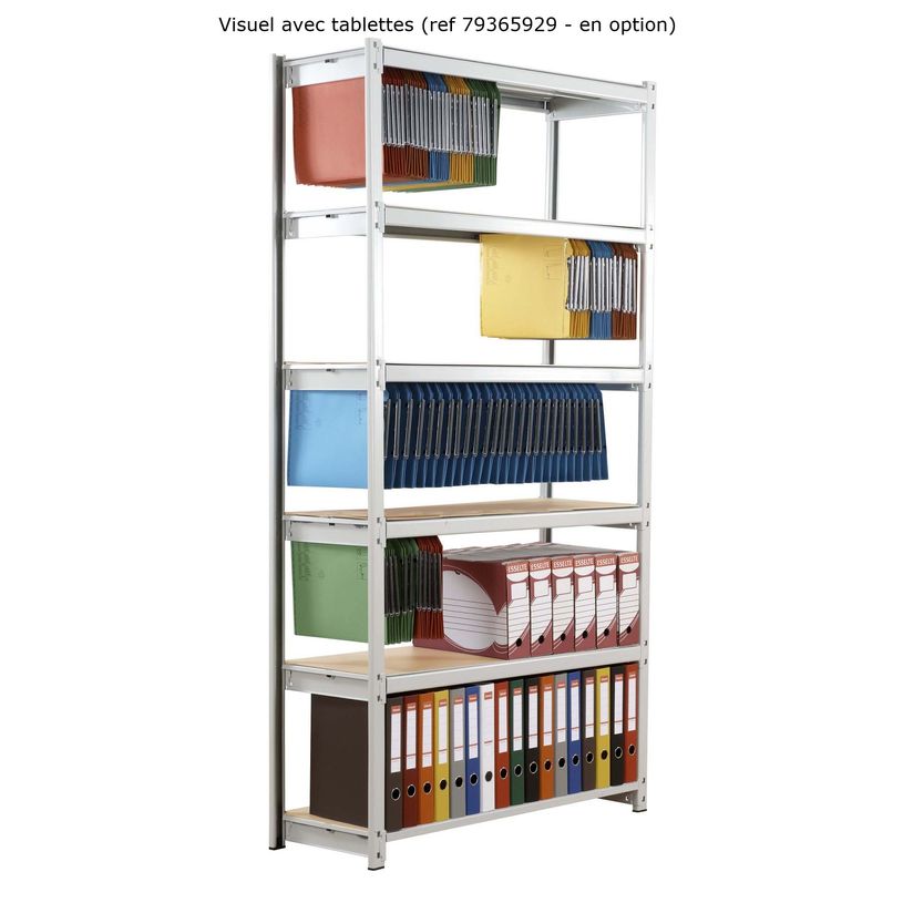 3660141140408-Paperflow Rang'Eco - Rack à étagère pour dossiers suspendus - élément départ 6 niveaux - 125 x 19--0