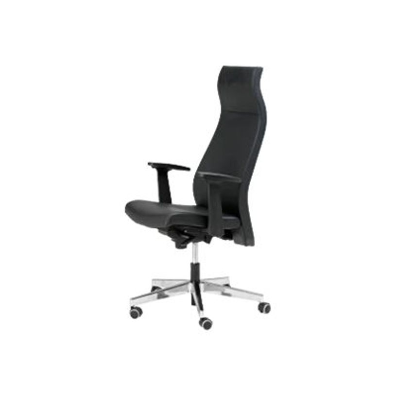 3483600290571-Fauteuil de bureau élégant - accoudoirs réglables - avec têtière - noir - V.I.P-P_79365953_1-0