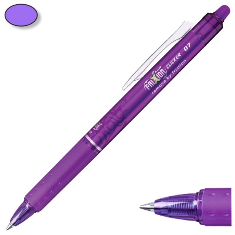 3131910213598-Pilot Frixion Ball Clicker - Roller effaçable - 0,7 mm - violet--1
